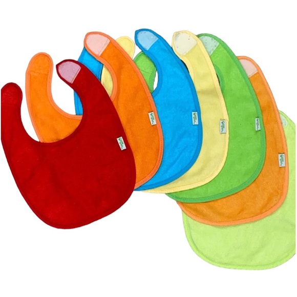 Green Sprouts Bibs 7 Velcro Terrycloth Teething Bibs - Picture 2 of 14